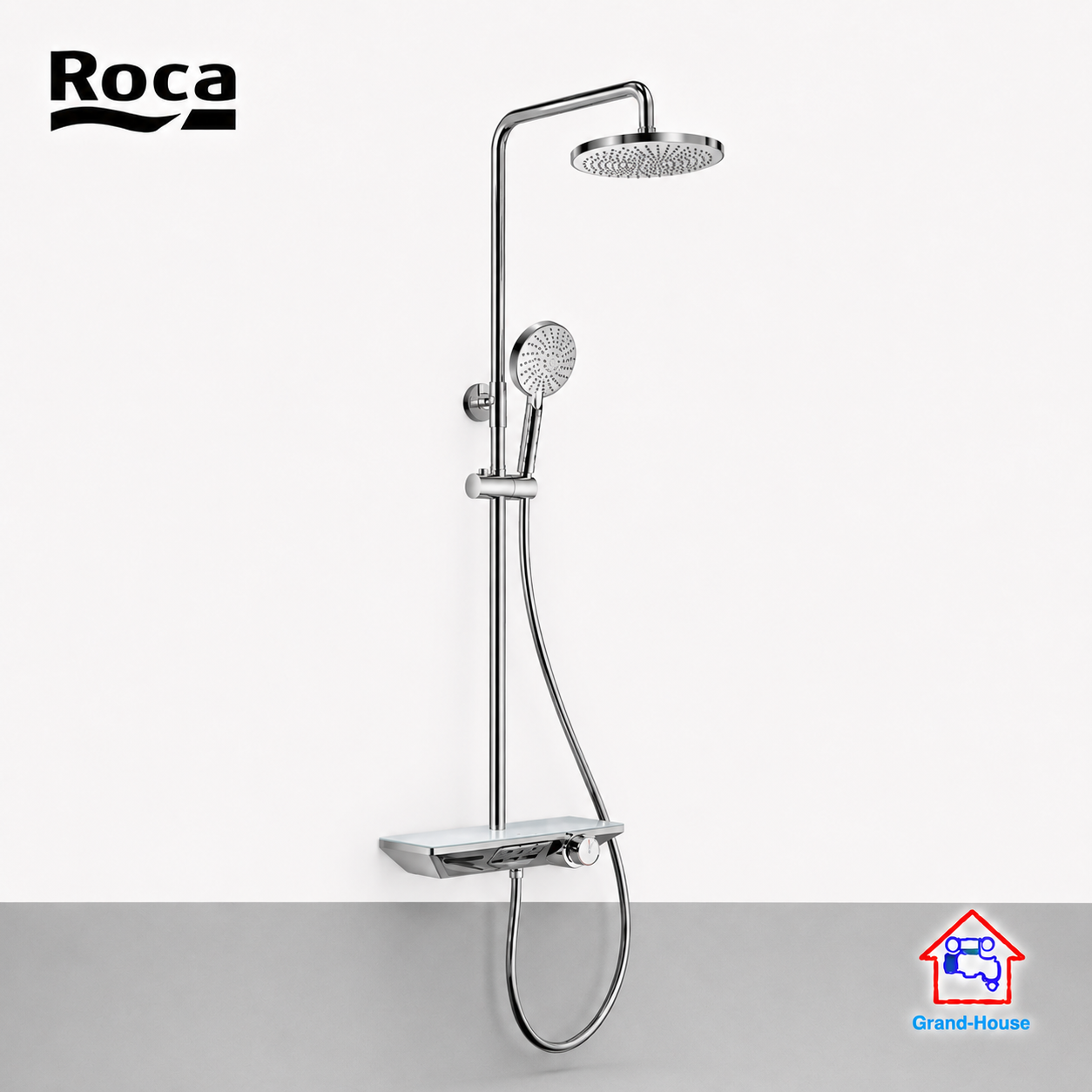 Roca Piano-N 3 Way Shower Column (Chrome)
