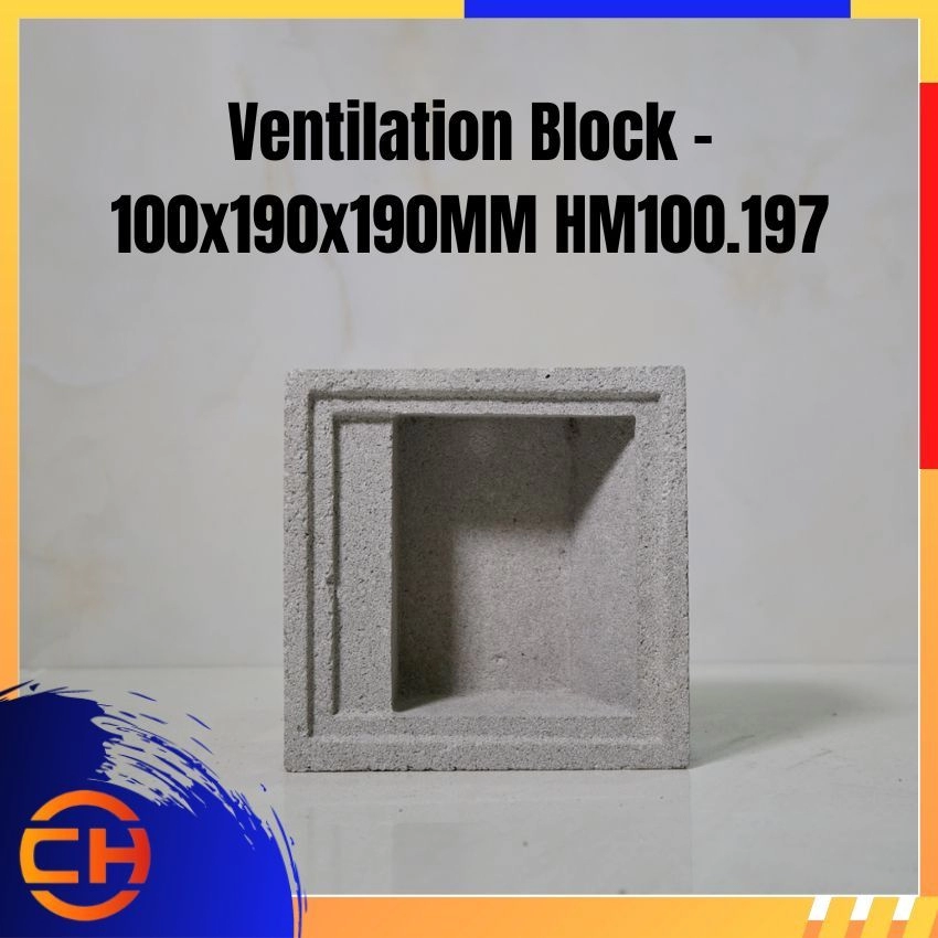 Ventilation Block - 100x190x190MM HM100.197