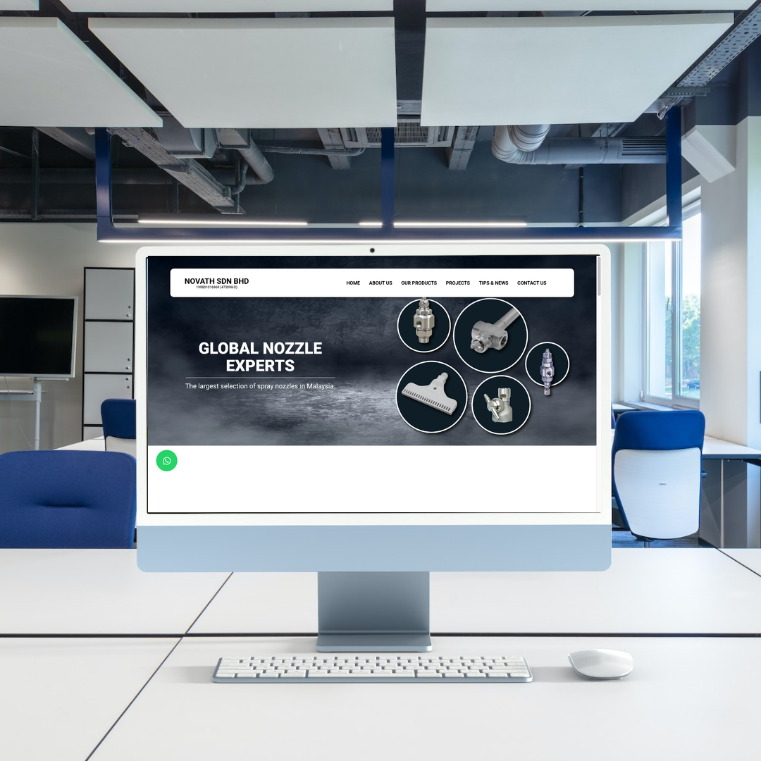 Novath Sdn Bhd Website Design & SEO Case Study | Spray Nozzle Supplier in Selangor