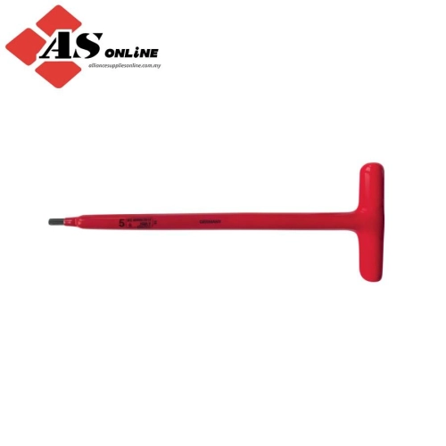 KENNEDY Hex Key, Insulated T-Handle, Hex, Metric, 8mm / Model: KEN5342216K