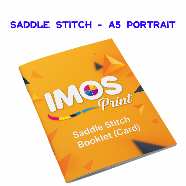 Card Booklet Saddle Stitch (A5 Portrait)
