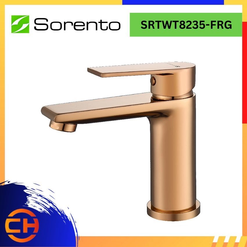 SORENTO BATHROOM FAUCET SRTWT8235-FRG Basin Cold Tap Rose Gold ( L146MM x W50MM x H138MM ) 