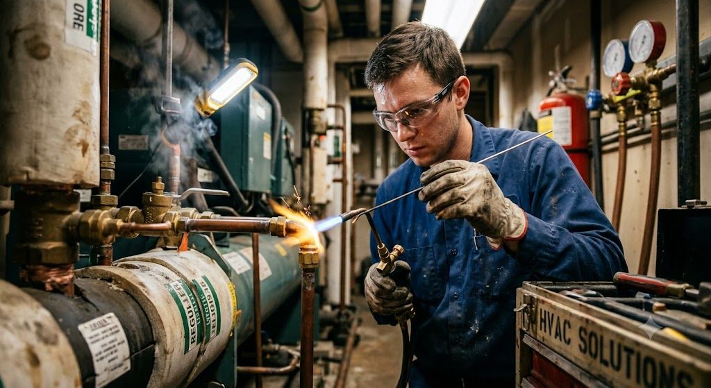 HVAC refrigeration brazing procedure