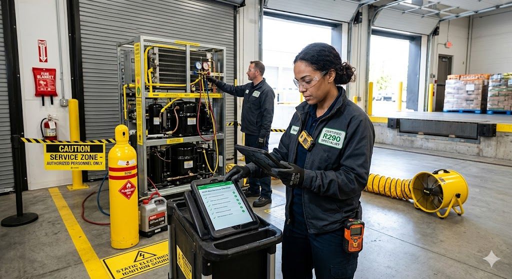 R290 maintenance compliance standards