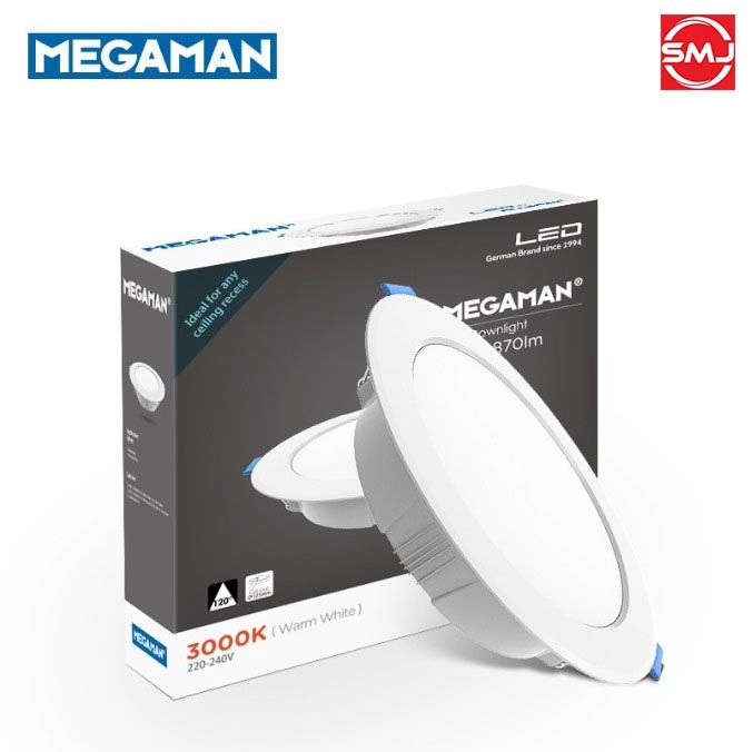 Megaman MQTL1119-Y/12W 5" 3000k Warm White LED Downlight (Round)