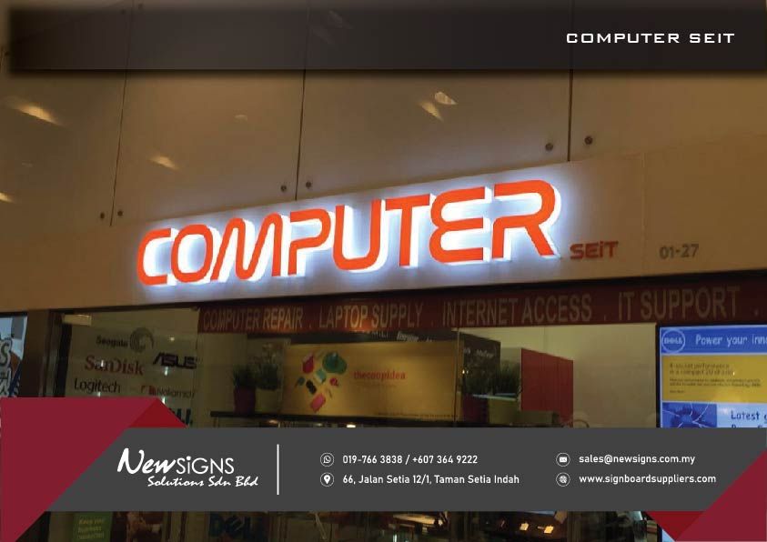 Acrylic Front-lit Lettering_Computer