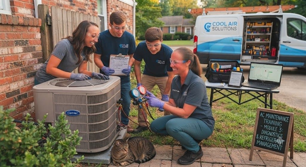 Professional air conditioning maintenance training