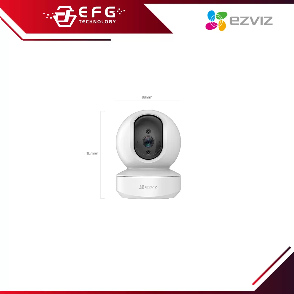 TY1 4MP Smart Wi-Fi Pan & Tilt Camera with 4MP resolution.