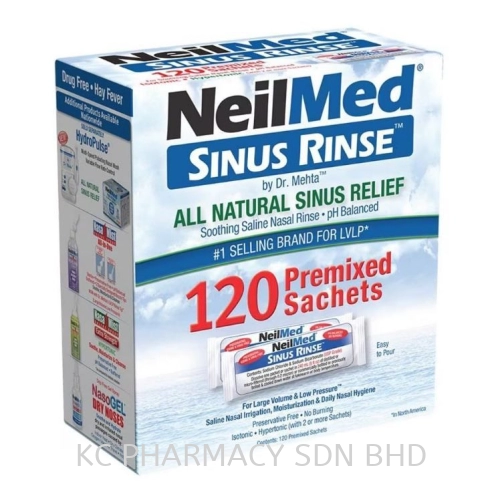 NEILMED SINUS RINSE PREMIXED SACHETS 120'S
