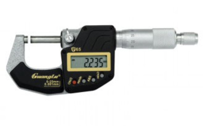 GUANGLU Digital display outer diameter IP65 waterproof micrometer