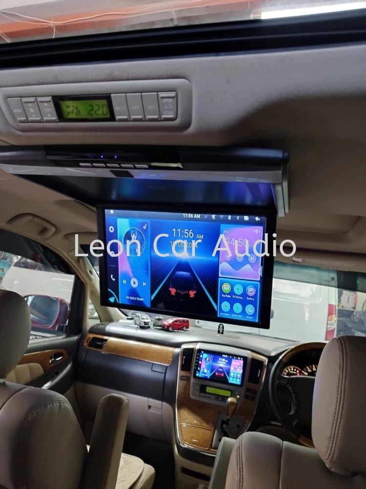 Toyota Alphard ANH10 17.3" fhd hdmi usb mp4 roof led monitor
