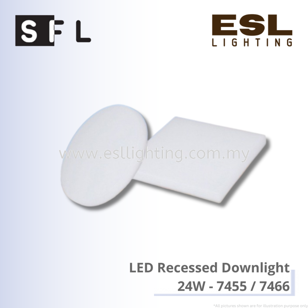 SFL LED Recessed Downlight 24W - 7455/7466