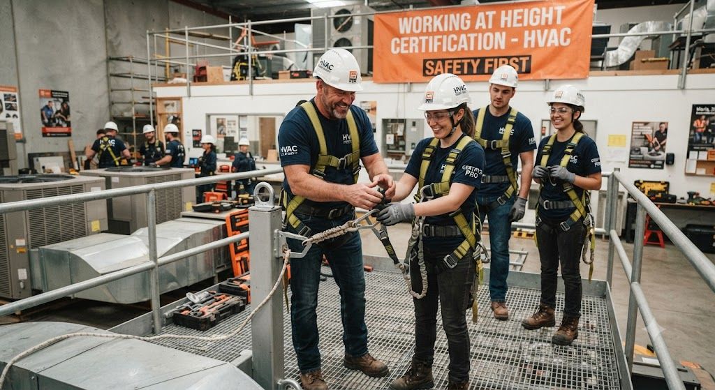 working at height certification HVAC professionals