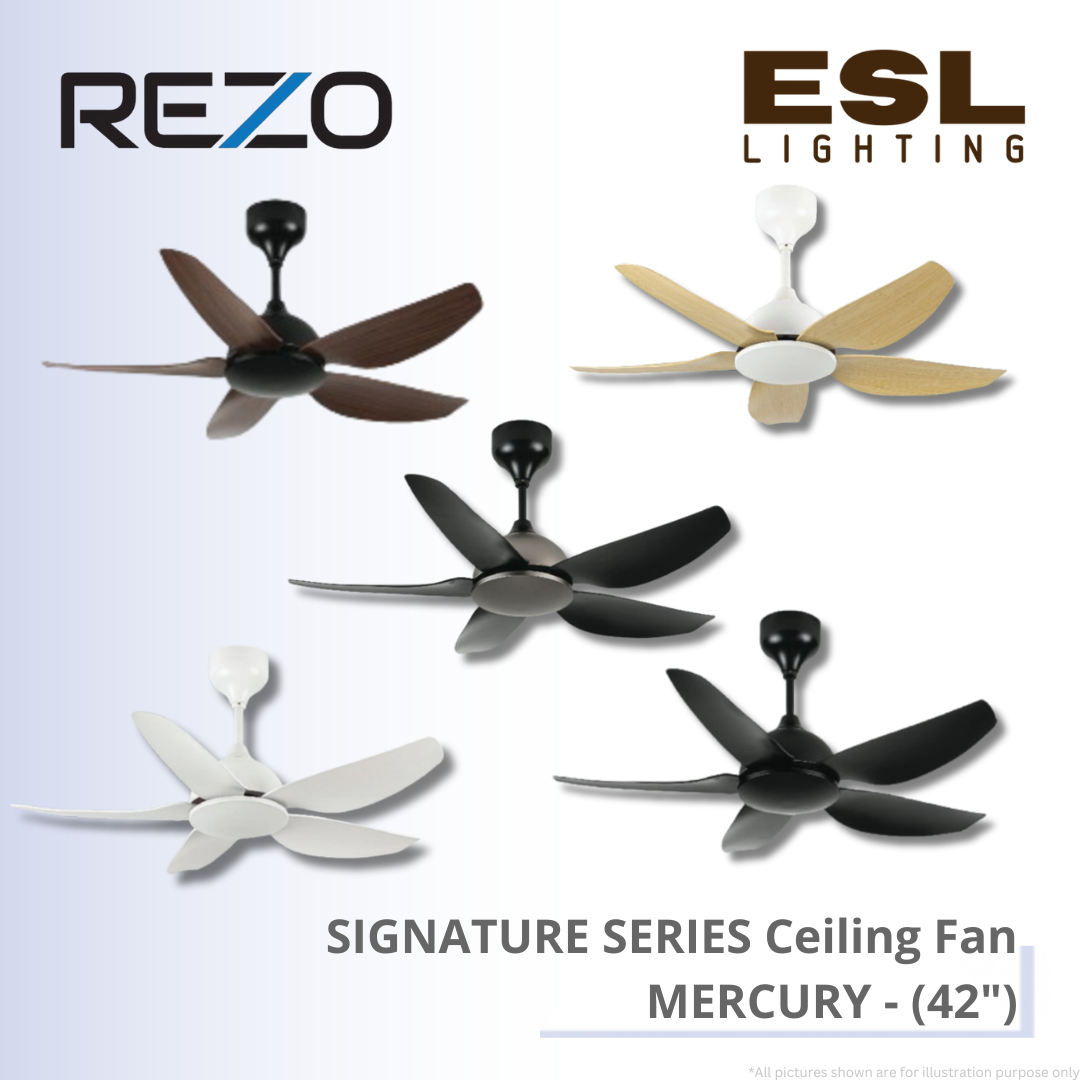 REZO SIGNATURE SERIES Ceiling Fan MERCURY - 42"