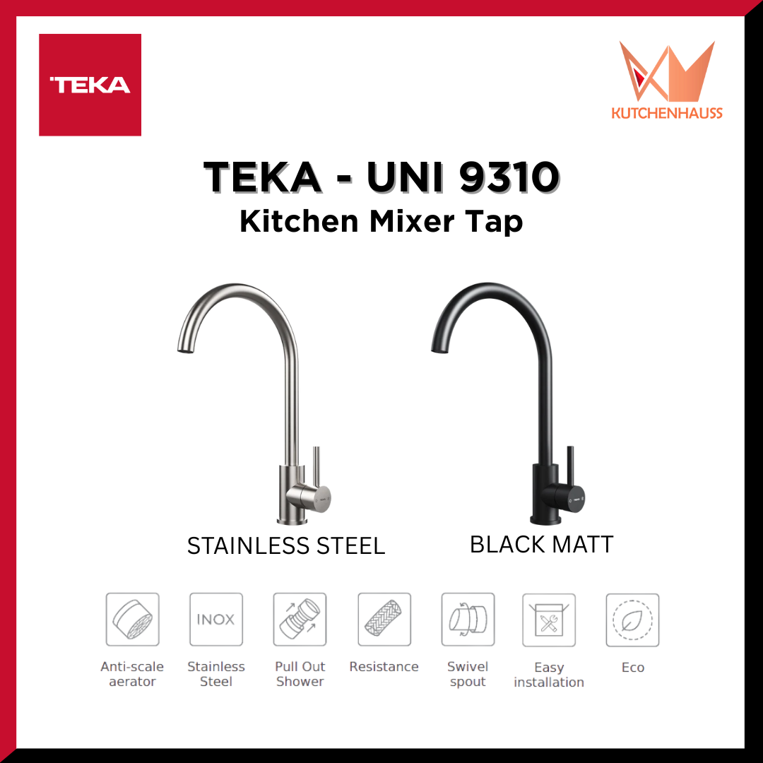 [NEW] TEKA -  Kitchen Mixer Tap | UNI 9310 XP / BK