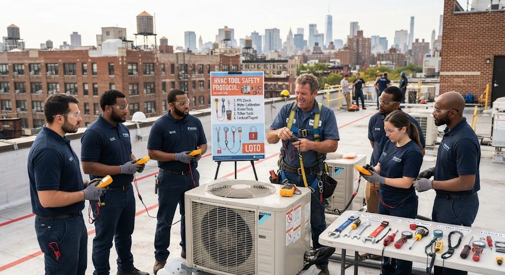 HVAC tool safety training for technicians