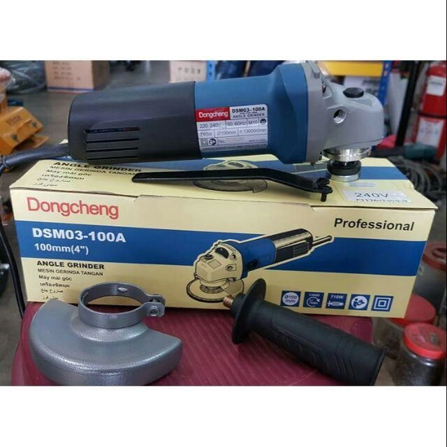 DongCheng 4'' Angle Grinder 710W DSM03-100A with free cutting dics