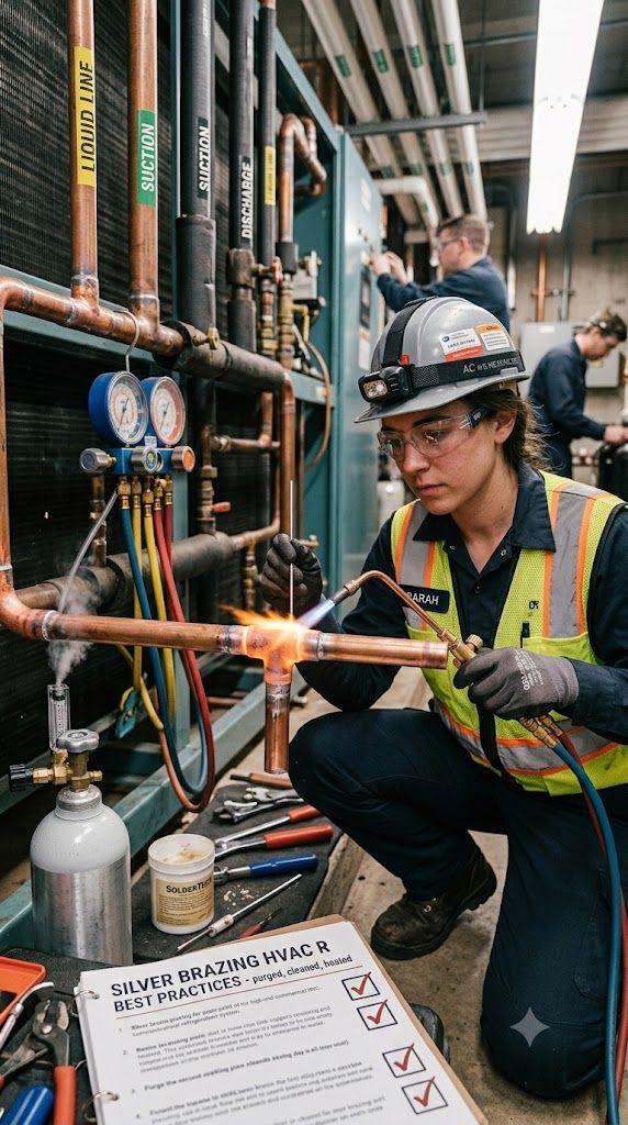silver brazing HVAC refrigeration best practices