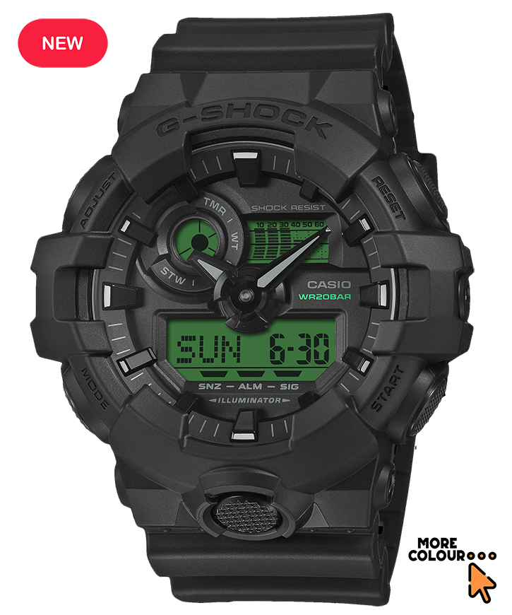 GA-700 | G-Shock Bold & Rugged Design with a Large 3D Dial