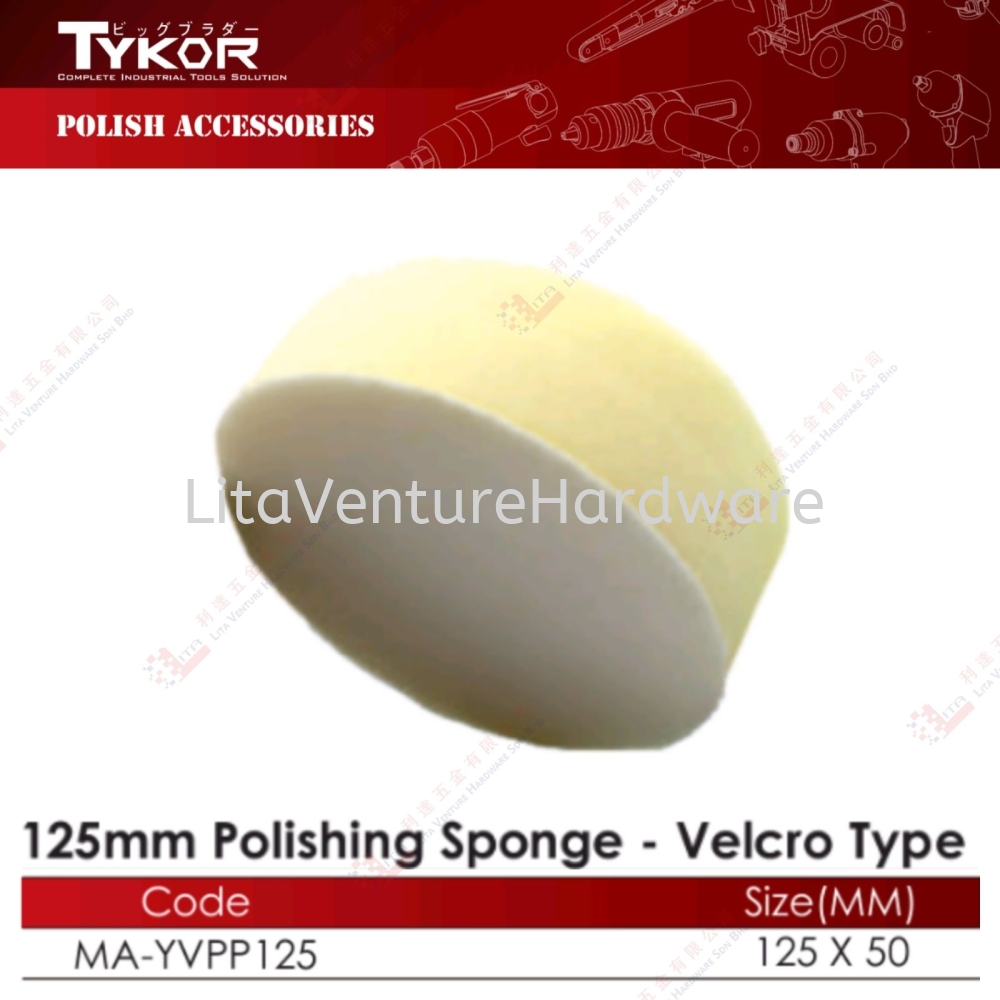 TYKOR BRAND 125MM POLISHING SPONGE - MAYVPP125