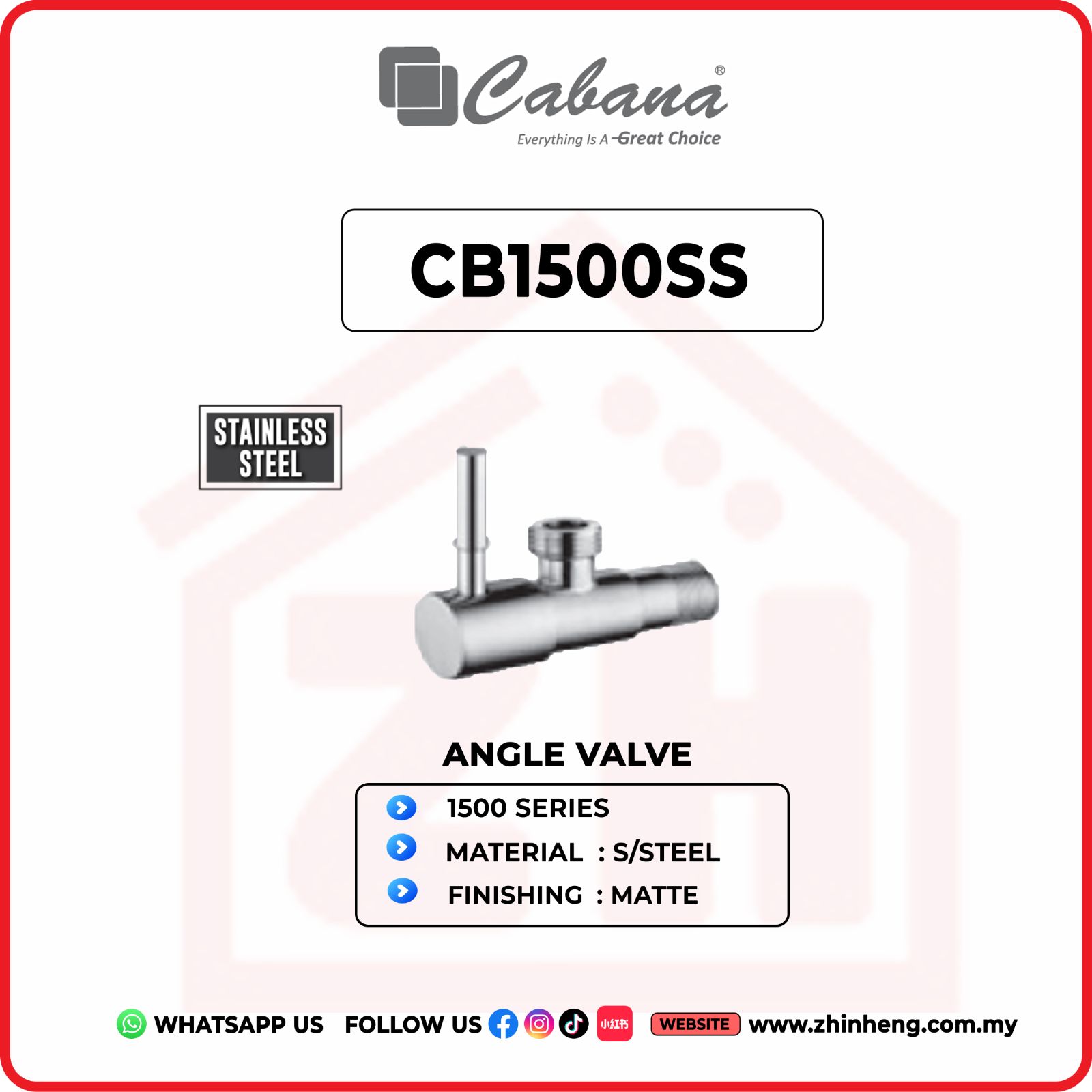 CABANA ANGLE VALVE