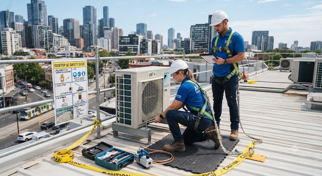 residential aircon outdoor unit installation safety