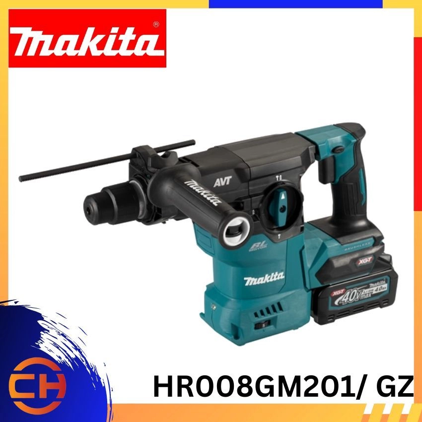 Makita HR008GM201/ GZ 30 mm (1-3/16") 40Vmax Cordless Combination Hammer