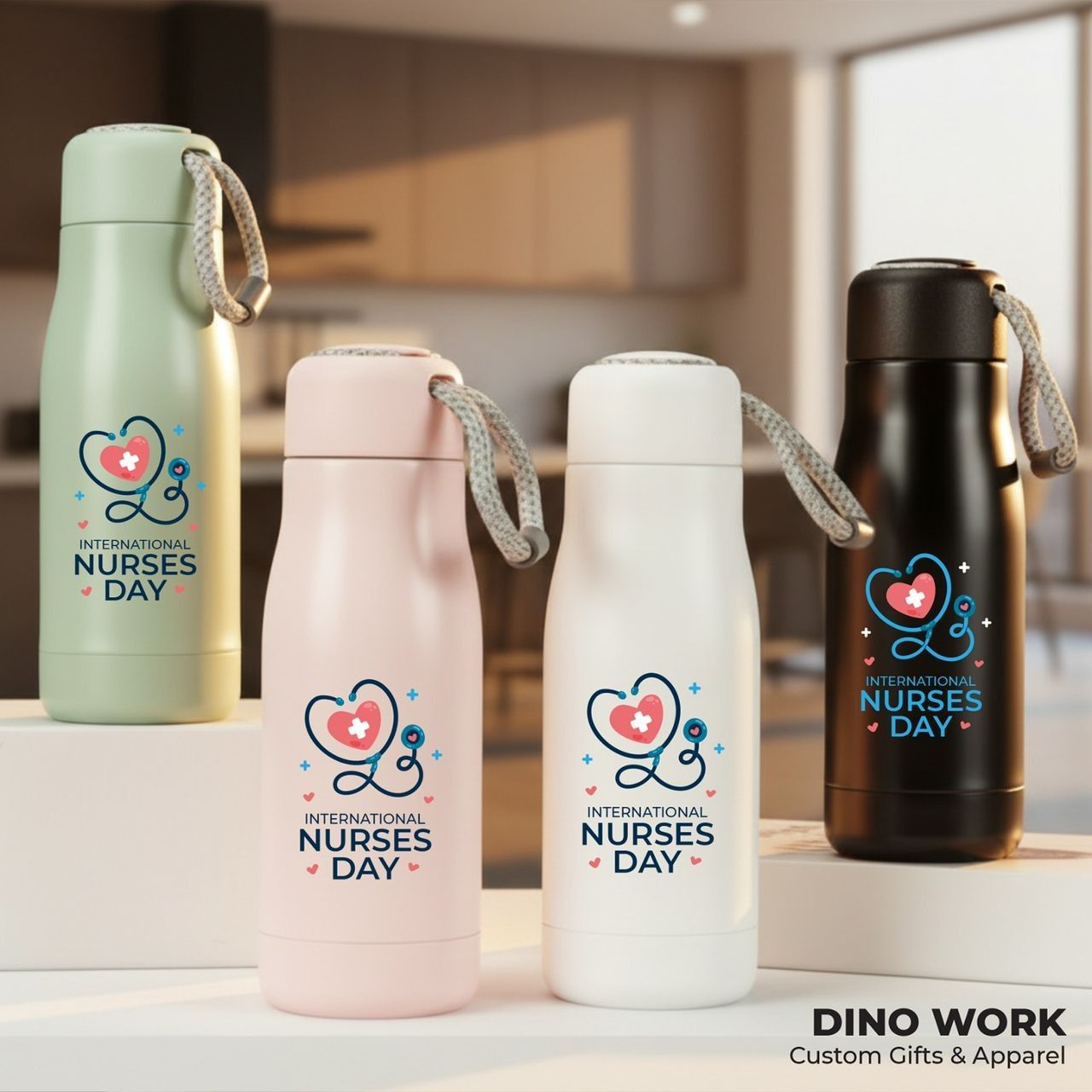 Premium Quality Vacuum Flask with Wrist Strap 6157 (WSL)