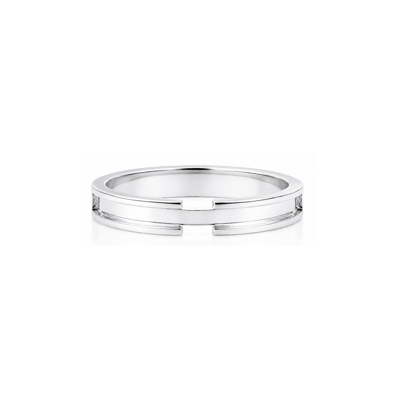 Roman & Co庐 Virex Line Diamond Band
