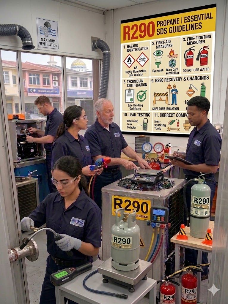 propane refrigerant handling procedures