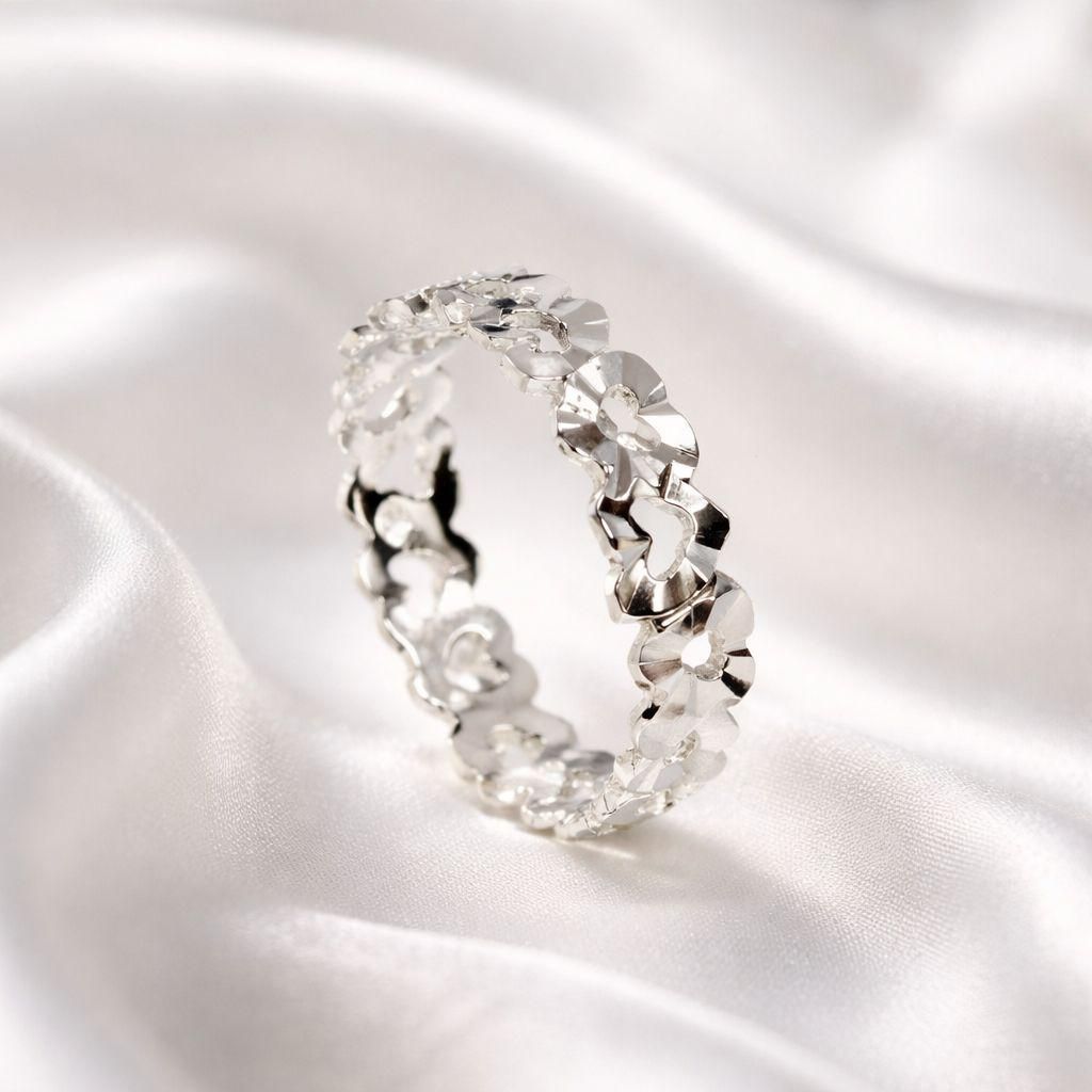 Textured Pattern Band Ring