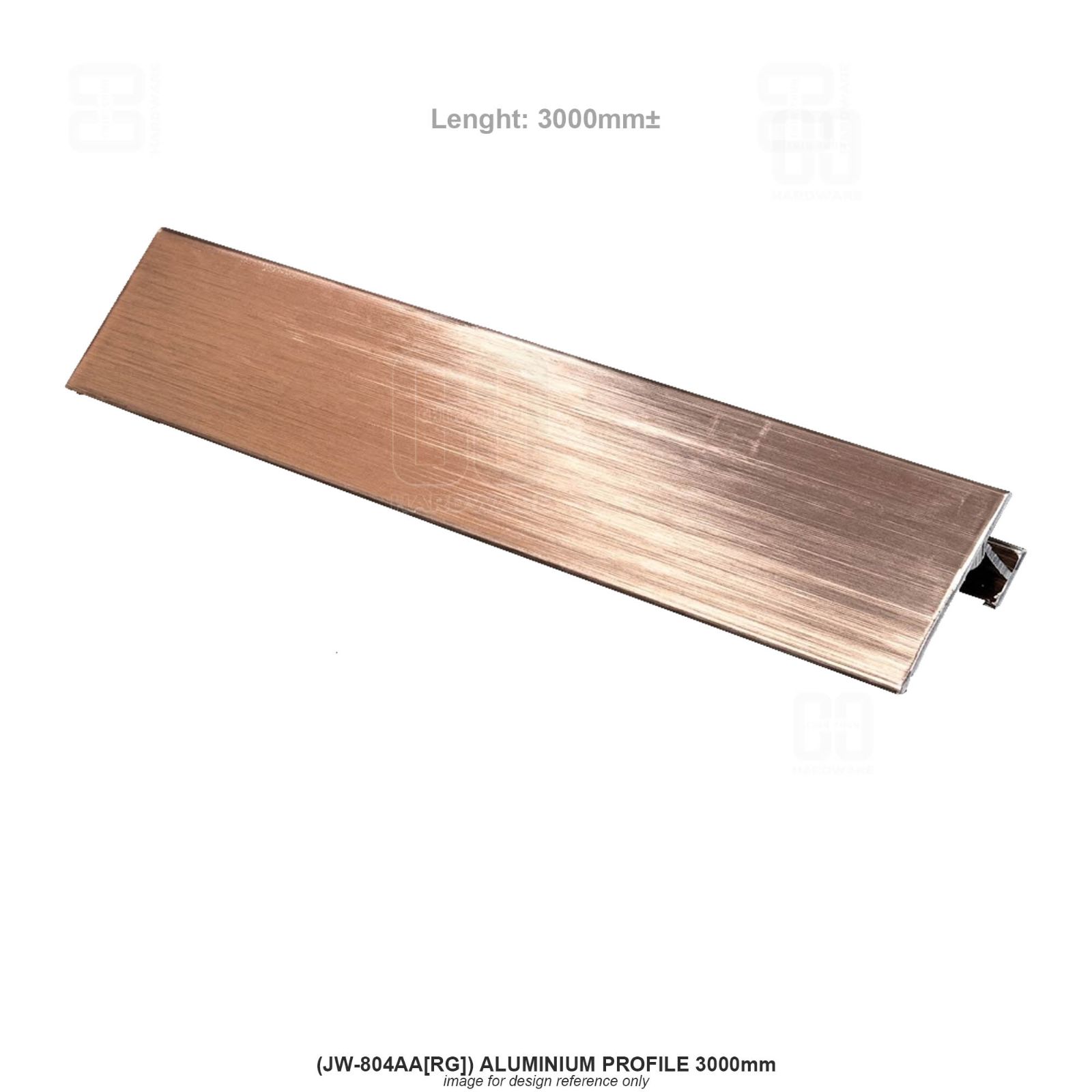 (JW-804AA[RG]) ALUMINIUM PROFILE 3000mm