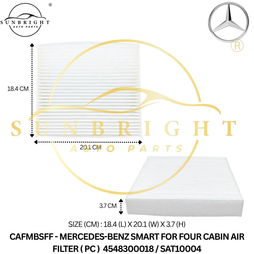 CAFMBSFF - MERCEDES-BENZ SMART FORFOUR CABIN AIR FILTER