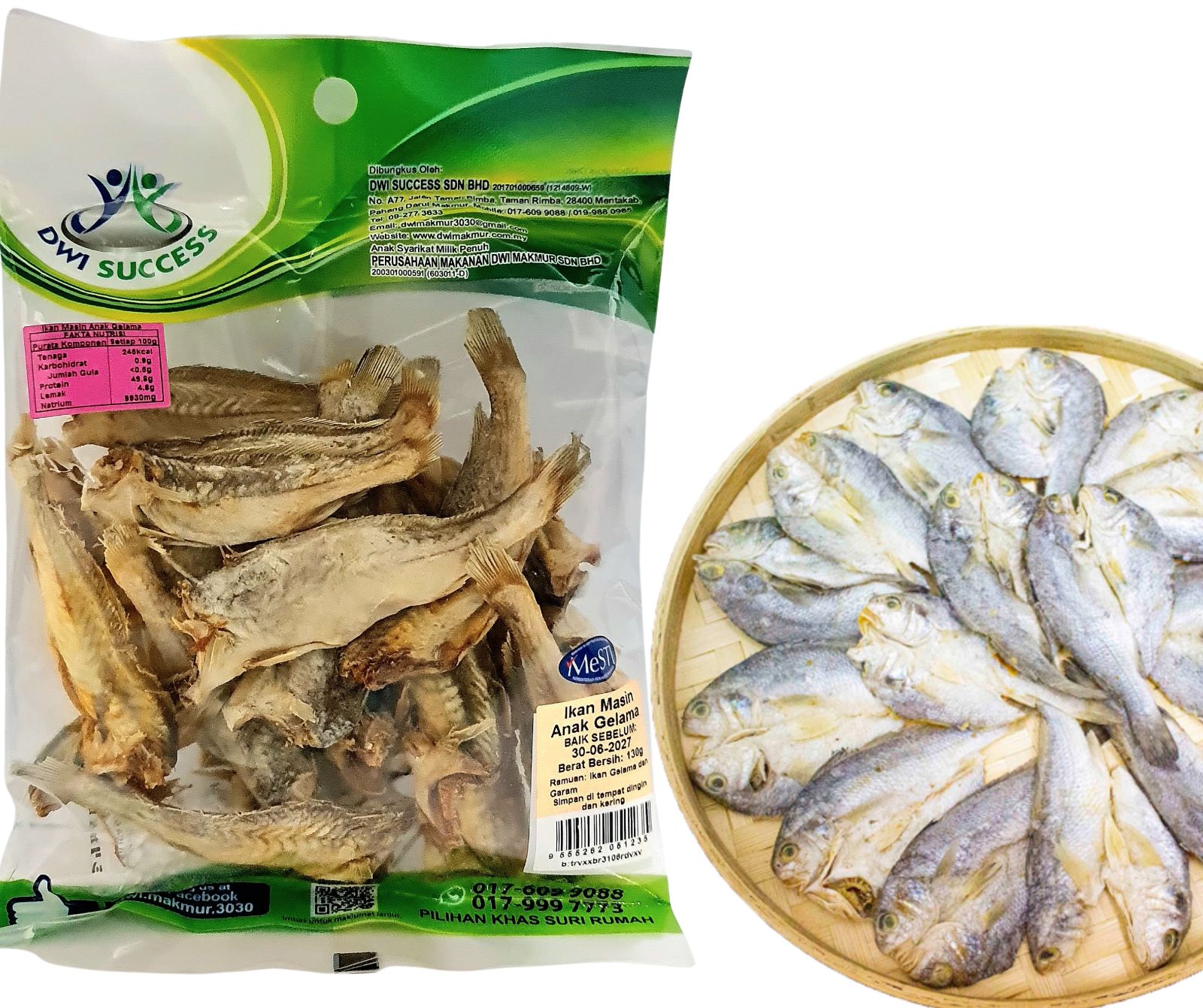 Ikan Masin Anak Gelama 130G RM 3.90 X5 Paket C.Dwi Success