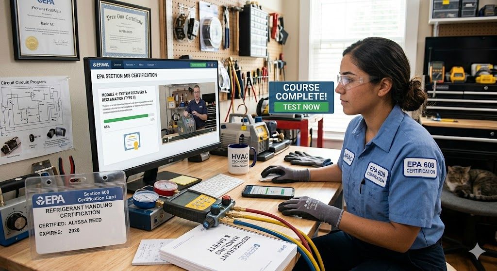 Refrigerant handling certification online