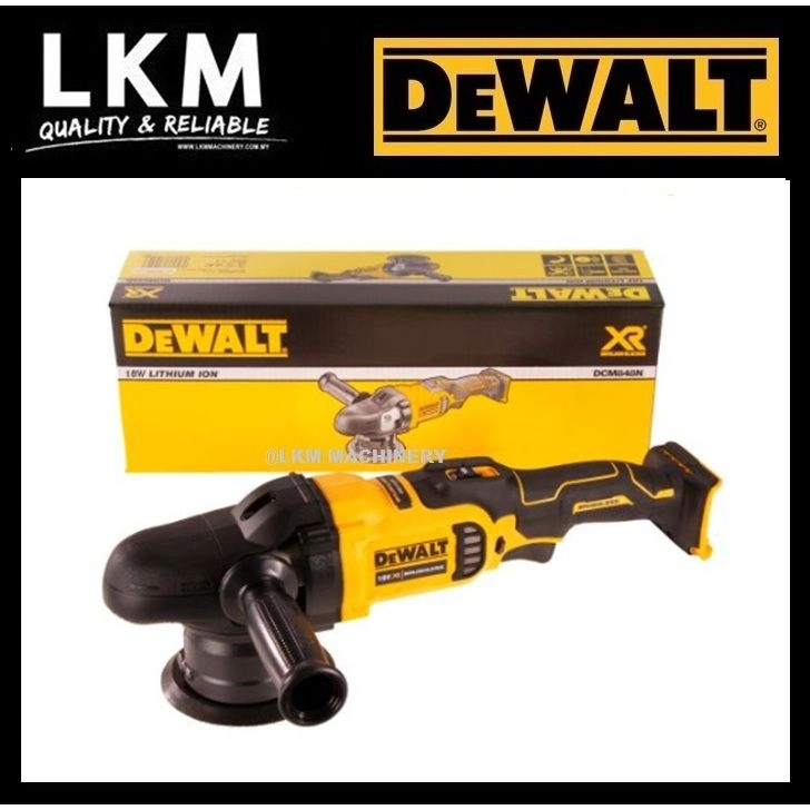 DEWALT DCM848N 18V XR Brushless 125mm Dual Action Polisher (SOLO)