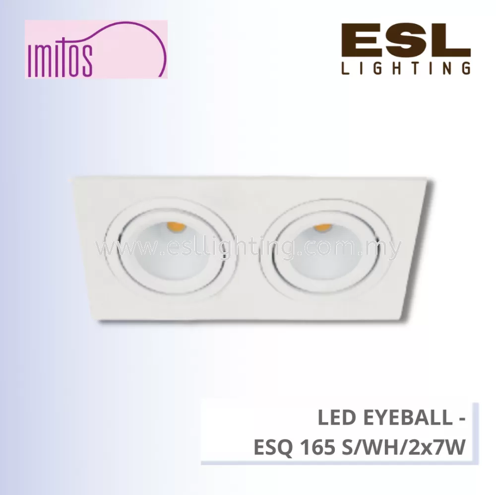 IMITOS LED EYEBALL 2x7W - ESQ 165 S/WH/2x7W