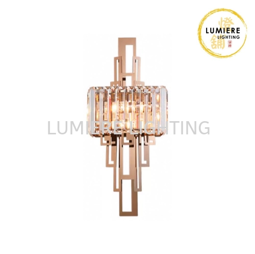 Post Modern Nordic Gold Luxury Crystal Wall Light