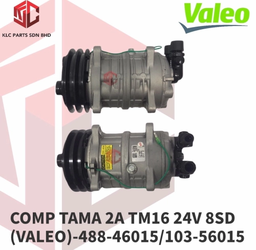 COMPRESSOR TAMA 2A TM16 24V 8SD (VALEO)-488-46015/103-56015