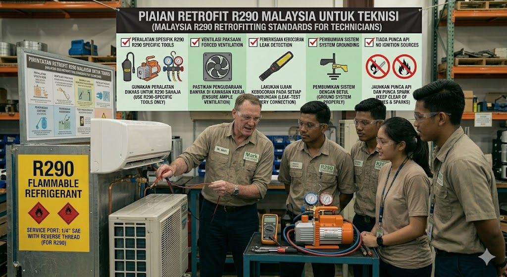 R290 retrofitting standards for technicians