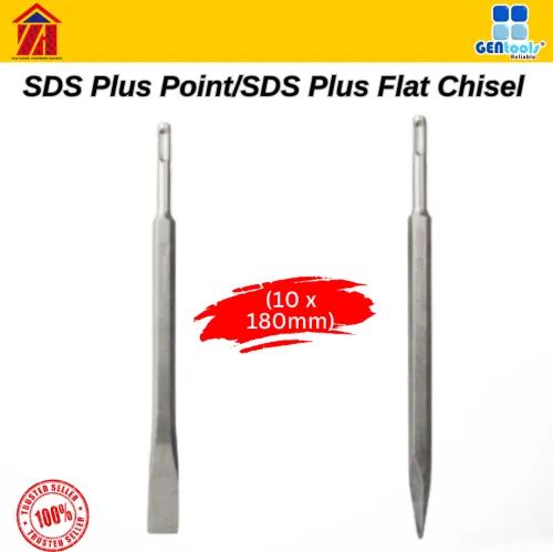 GENtools SDS Plus Point/SDS Plus Flat Chisel