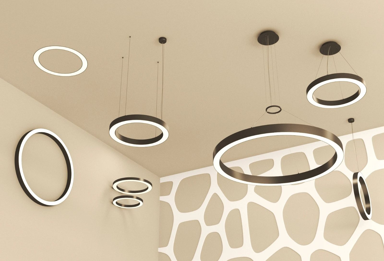 HOOP-SHAPE BENDABLE ALUMINIUM LIGHT