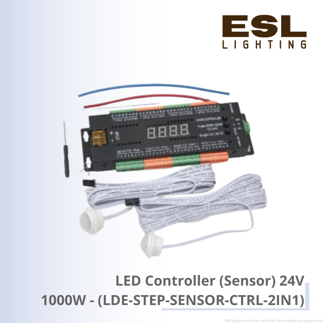LED Controller (Sensor) 24V 1000W - LDE-STEP-SENSOR-CTRL-2IN1