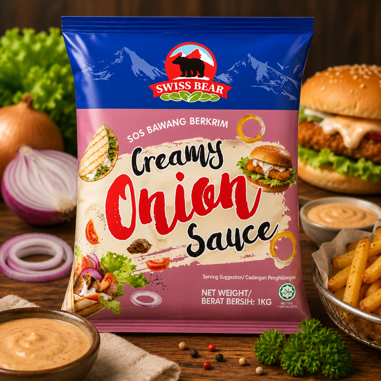 Swiss Bear Creamy Onion Sauce 1kg