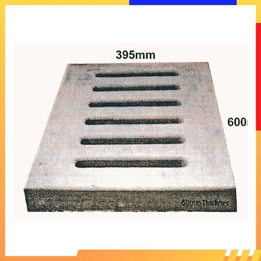 PRECAST CONCRETE  SLAB ( L600MM x W395MM x H60MM ) ASIAN TILES REINFORCED CONCRETE GRATING 