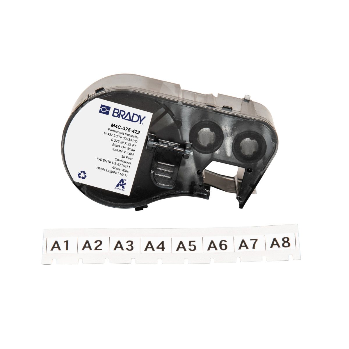 Aggressive Adhesive Multi-Purpose Polyester Labels with Ribbon for M4 M5 Printers