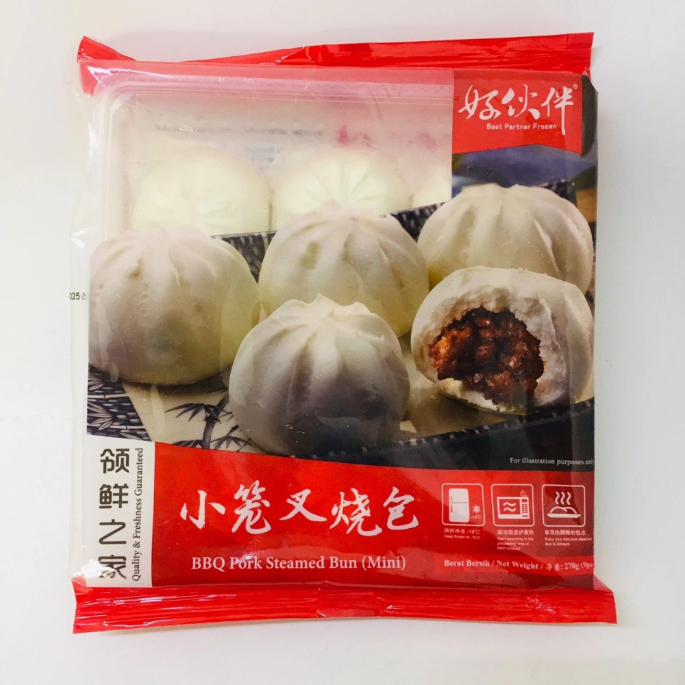 Best Partner BBQ Pork Steamed Bun(Mini)好夥伴小籠叉燒包9pcs