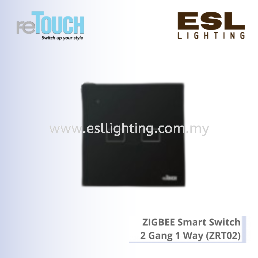 RETOUCH Zigbee Smart Switch - 2 Gang 1 Way - ZRT02