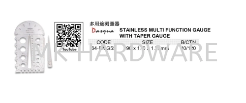 STAINLESS MULTI FUNCTION GAUGE WITH TAPER GAUGE