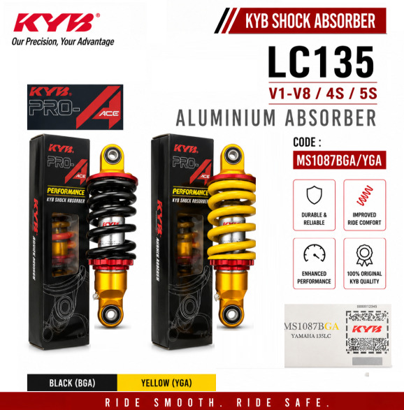 KAYABA LC135 V1 - V8 PRO ACE REAR ABSORBER MS1087BGA/YGA 5YP 55D 55C BDK
